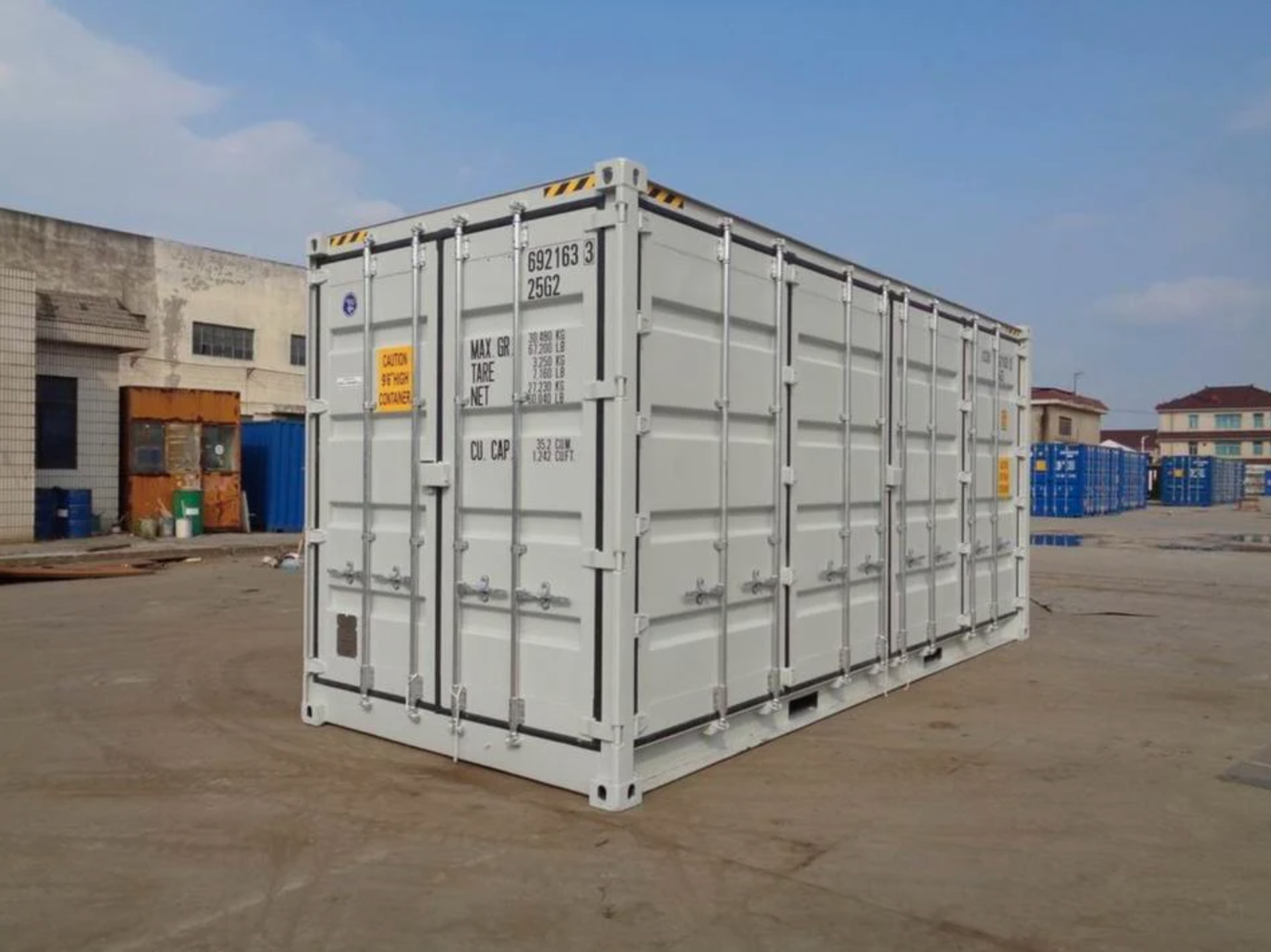 CONTENEDOR MARÍTIMO DE 20 PIES HC CON APERTURA LATERAL 