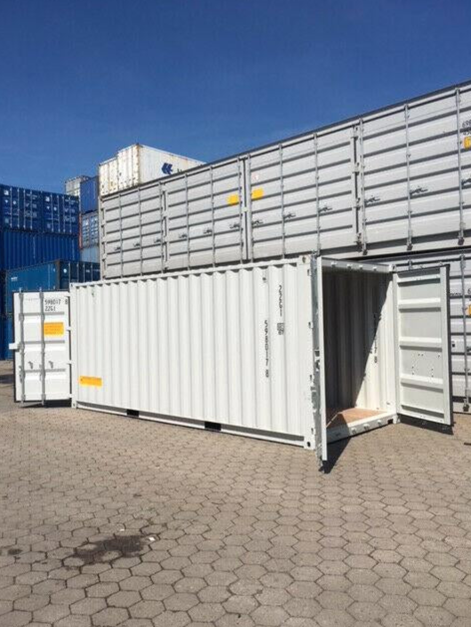 CONTENEDOR MARÍTIMO DE 20 PIES CON DOBLE PUERTA 