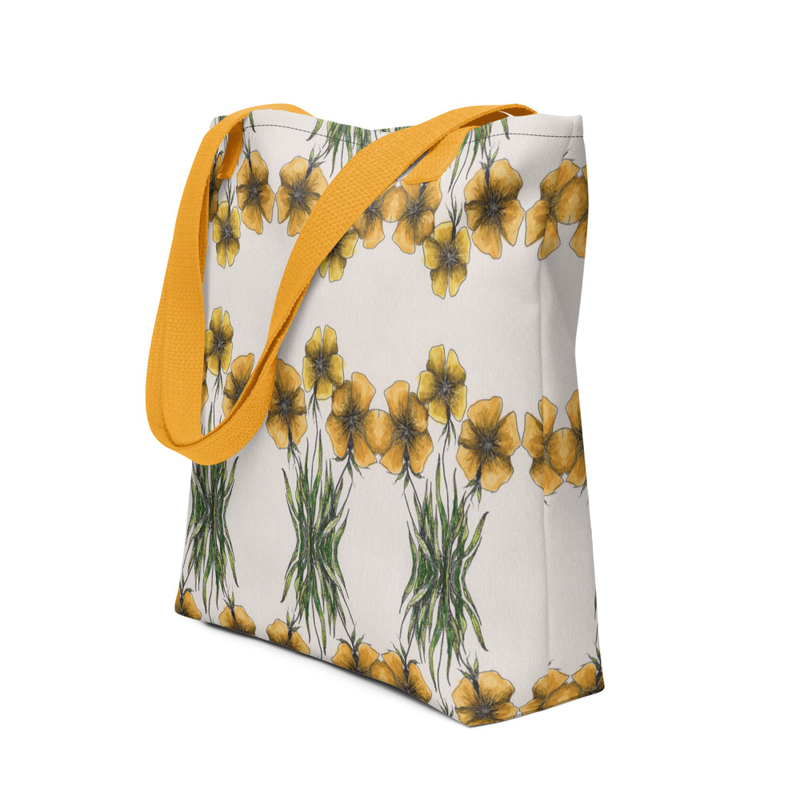 Yellow Violets Tote Bag