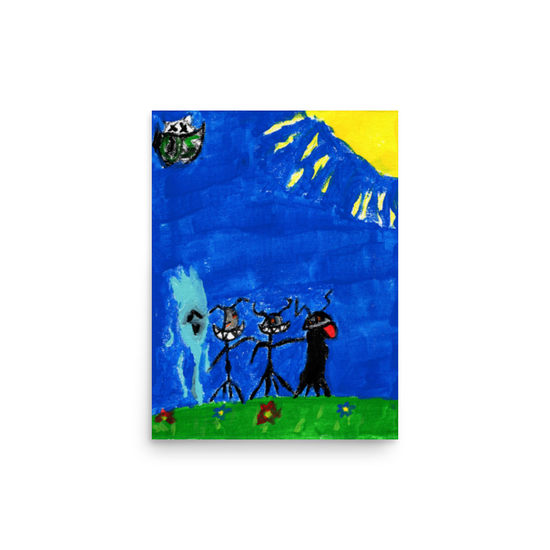 Reshi and Friends on a Sunny Day Print