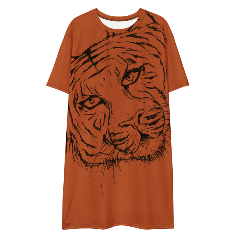 Tiger T-shirt dress