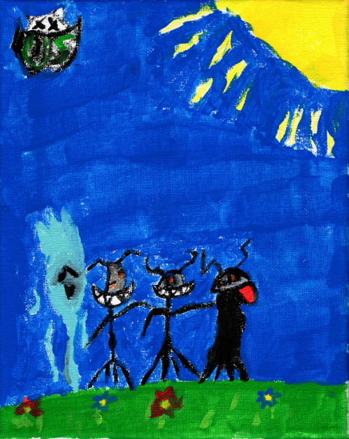 Reshi and Friends Painting