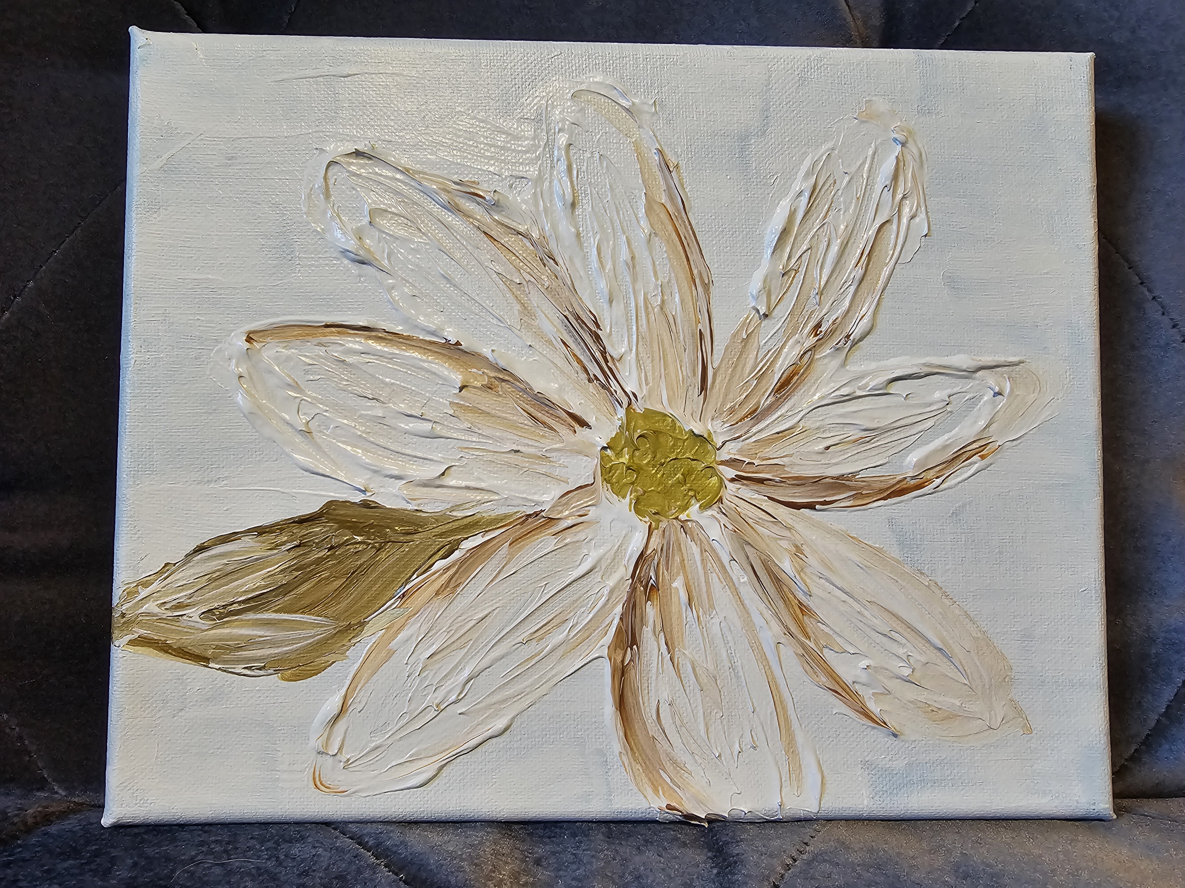Textured Floral Canvas Art