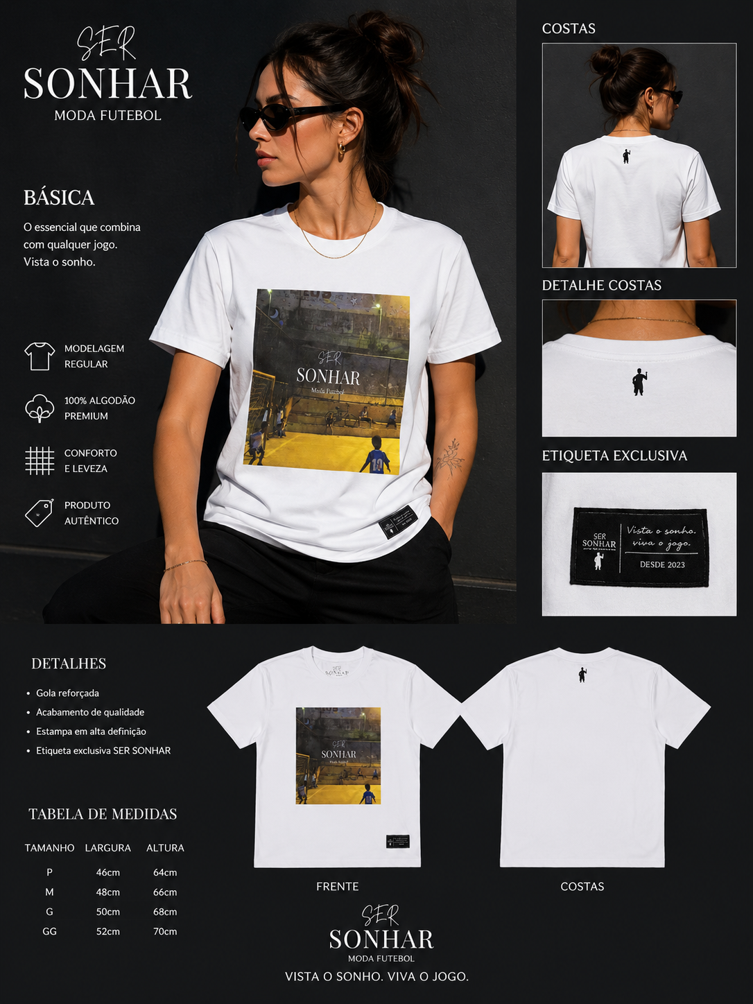Camisa modelo Basica Ser Sonhar