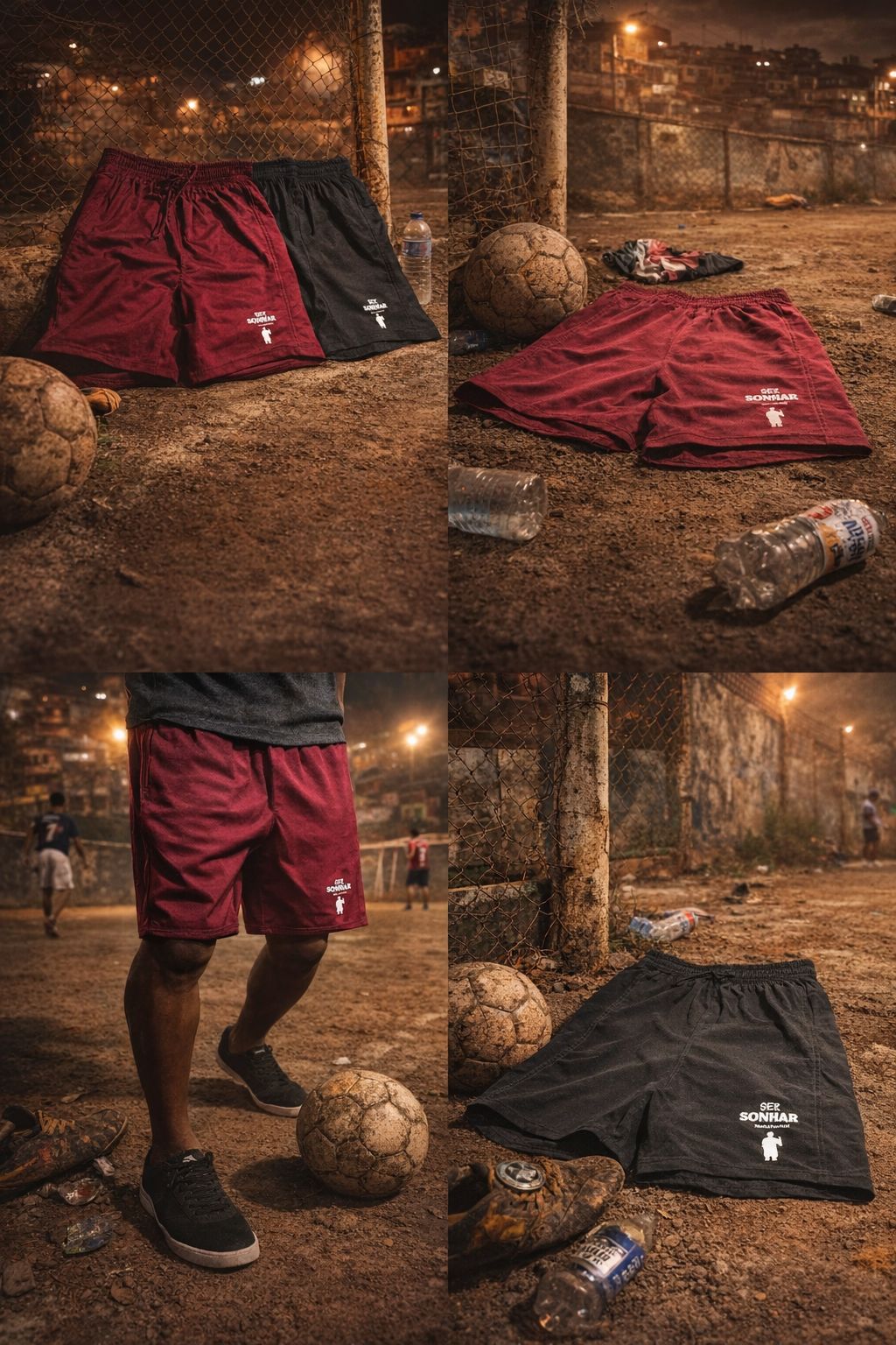 Short Tactel - ajuste elastico VINHO