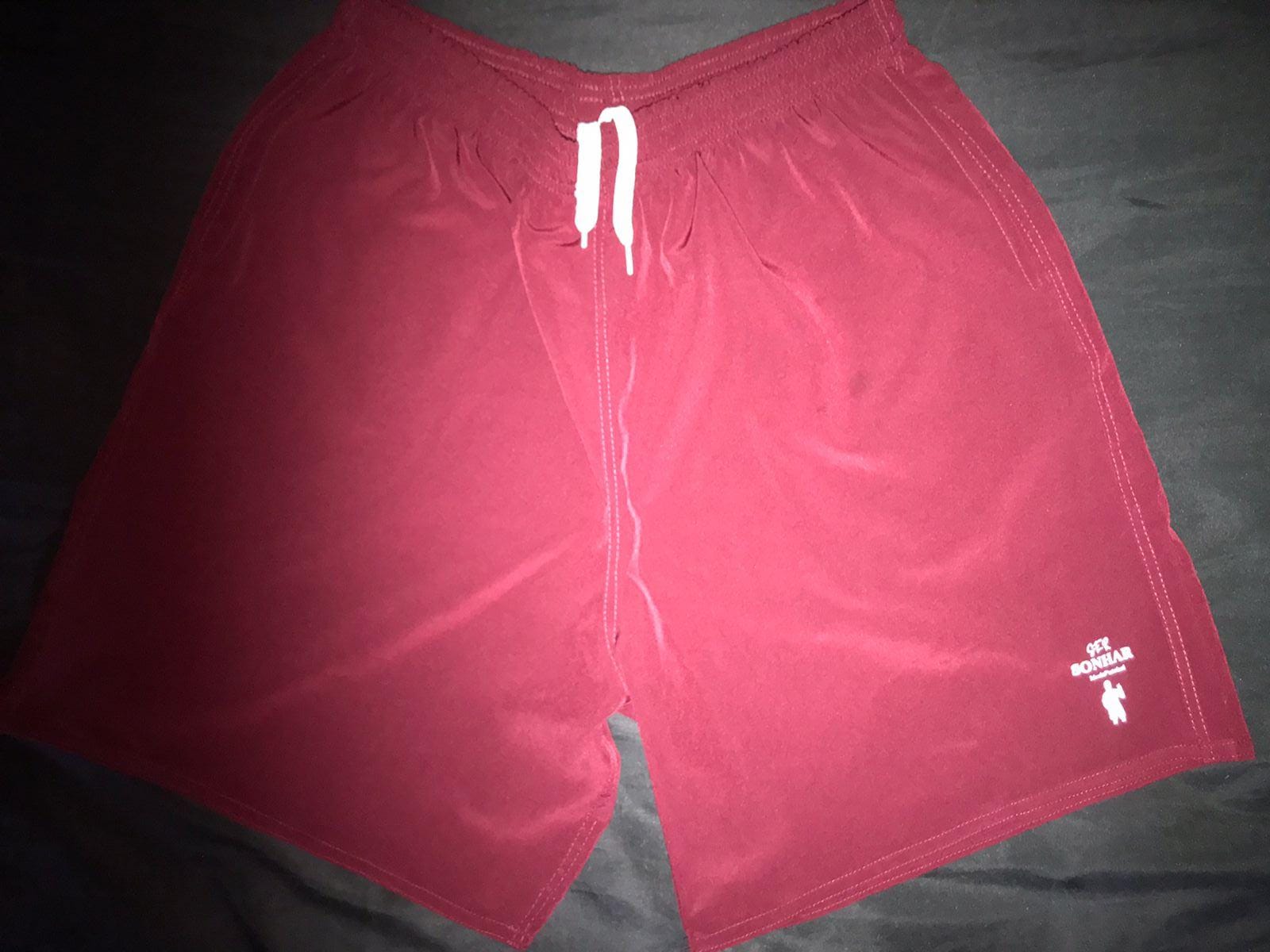 Short Tactel - ajuste elastico VINHO