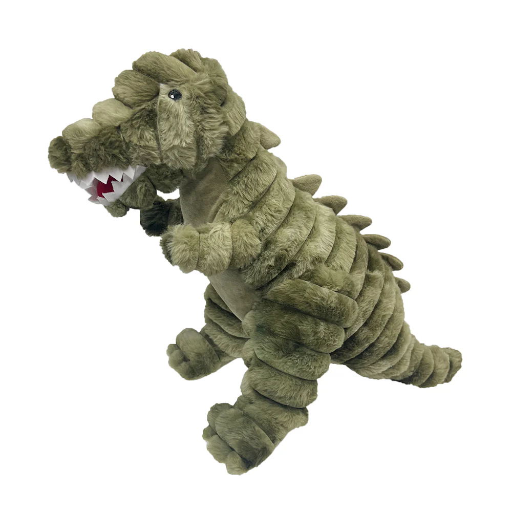 Petlou 26' Dino Friends T-Rez Plush Squeaky Dog Toy