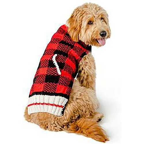 Chilly Dog Wool Sweater Buffalo Plaid