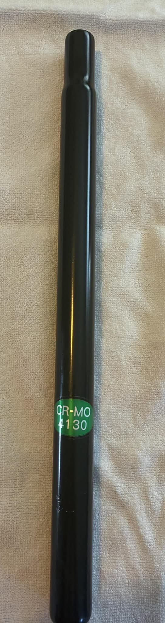 Chromoly Straight Seat Post BLACK 25.4 mm