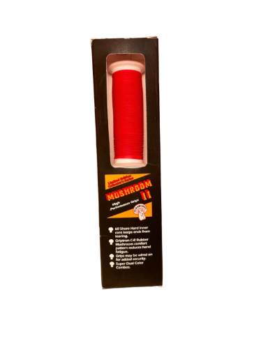 Rerto ODI Mushroom II Grips RED & WHITE DISCONTINUED