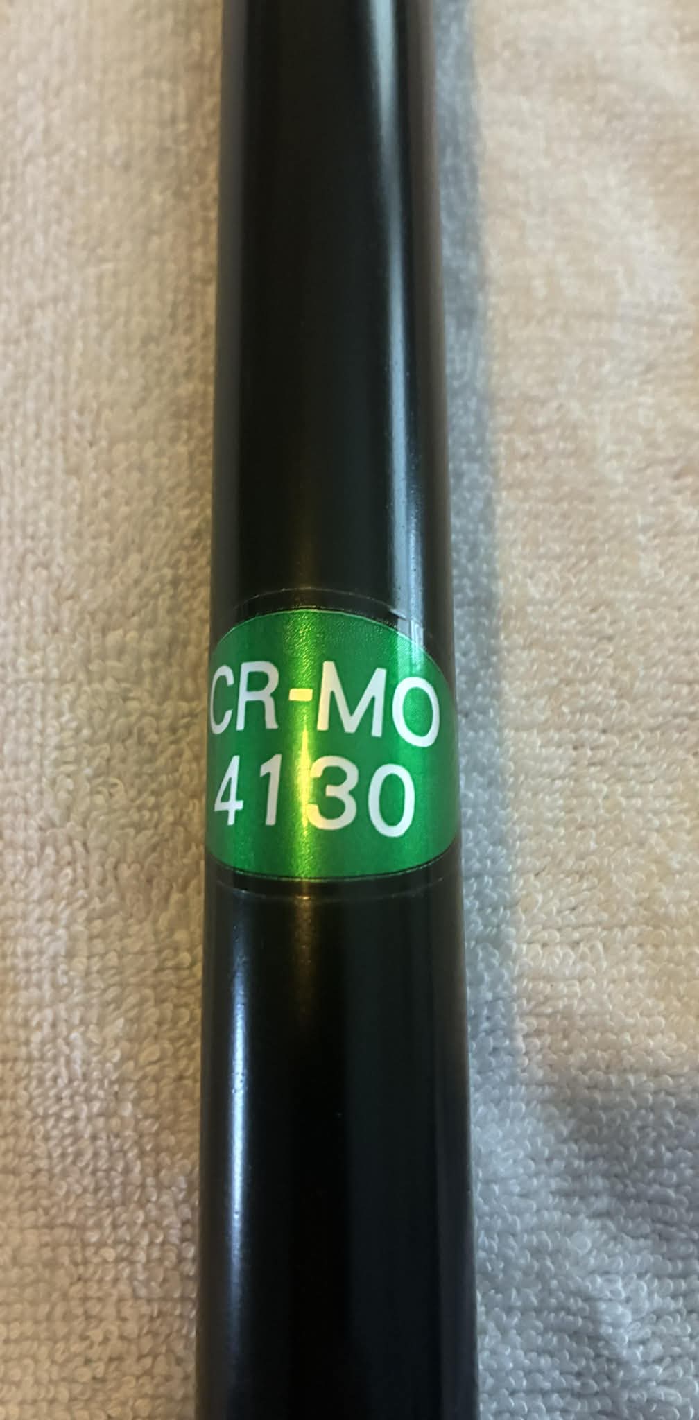 Chromoly Straight Seat Post BLACK 22.2