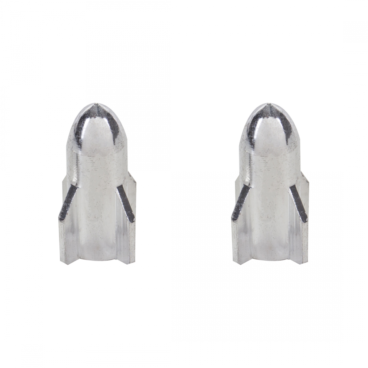 Rocket Valve Caps SILVER 