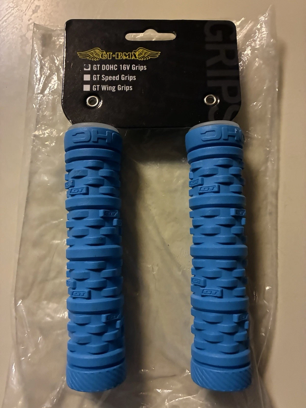 GT DOHC 16v Mountain Light Blue BMX Bike Grips DISCONTINUED 