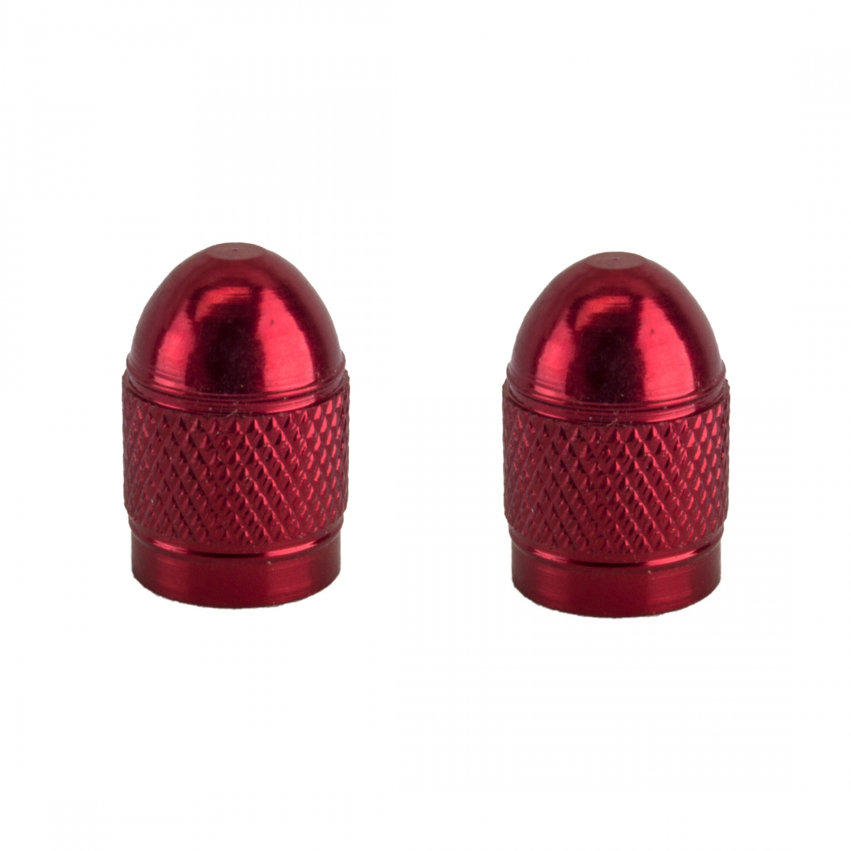 Bullet Valve Caps RED