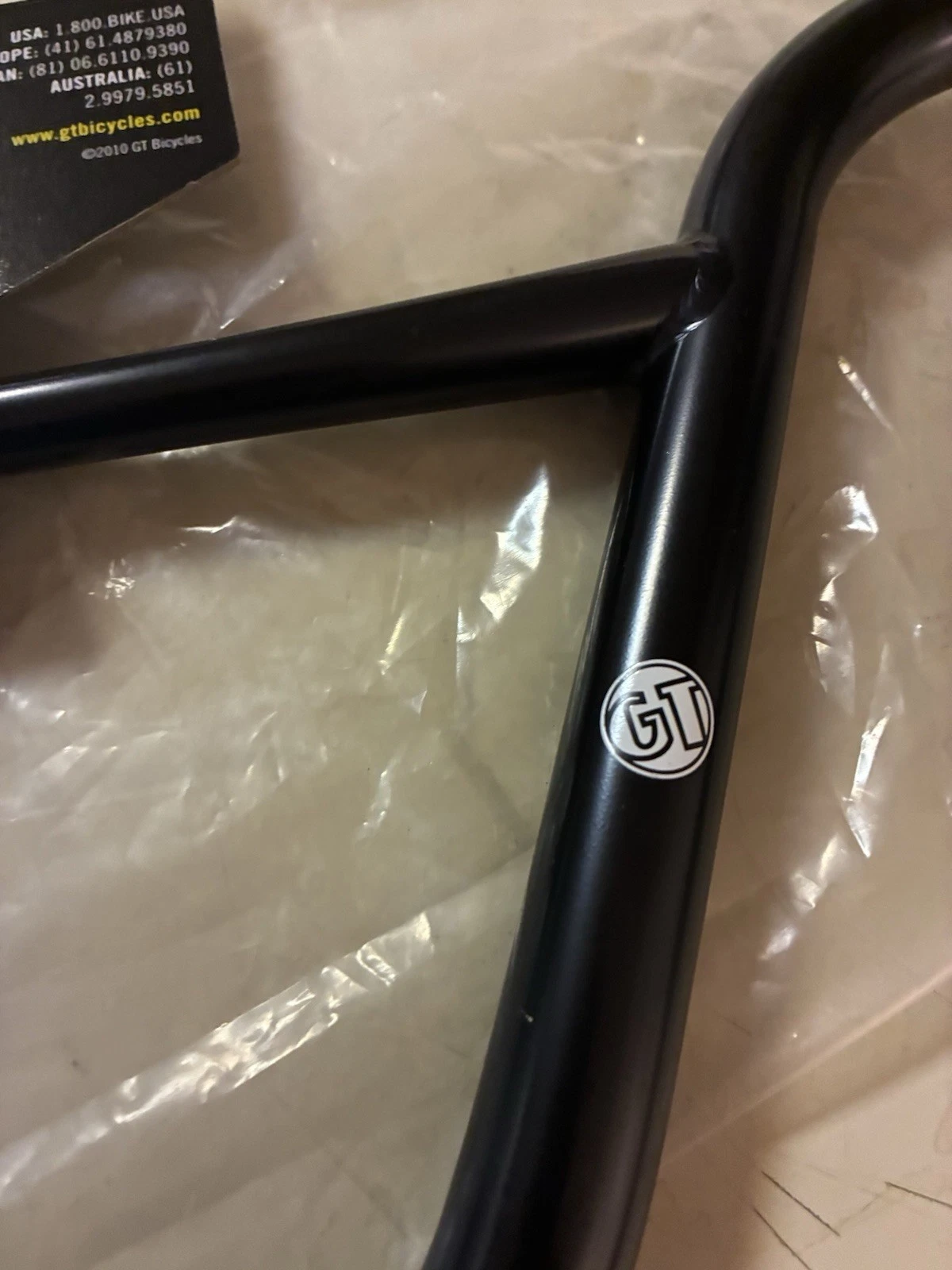 GT BMX PRO BARS Interceptor Series Matte Black Handlebars 8 inches DISCONTINUED