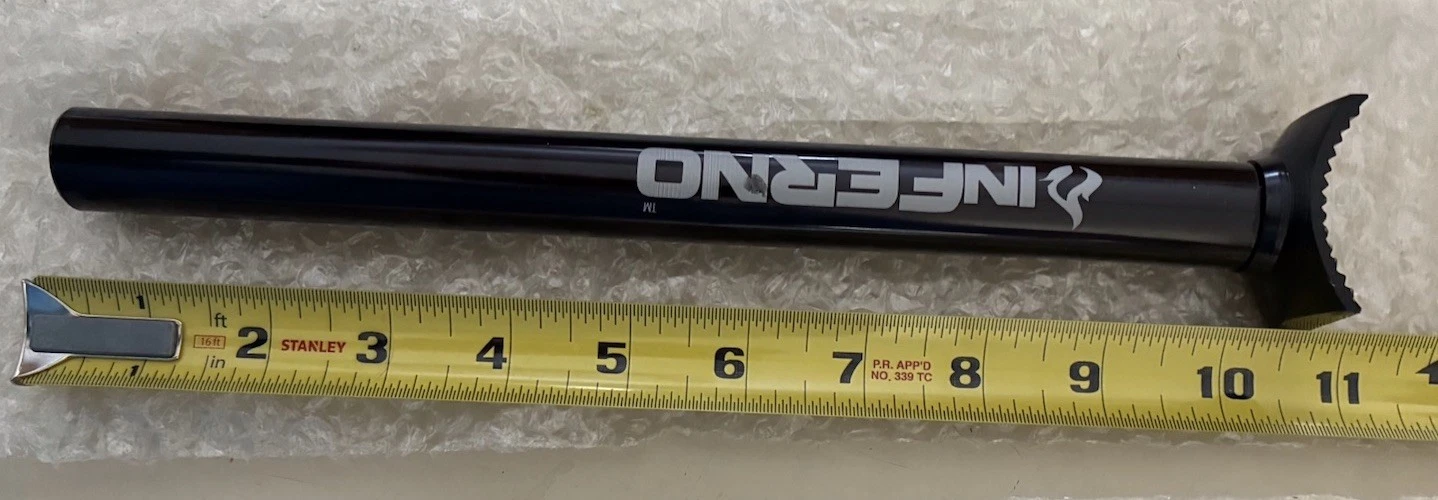 Inferno Pivotal BMX Seat Post 22.2 mm Black