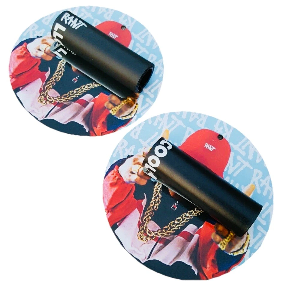 Set Of Rant LL Cool Alloy Nylon Sleeve Peg black Bmx Set