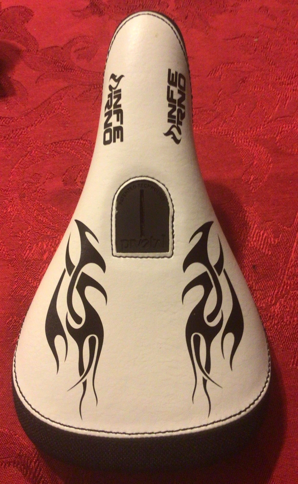 Inferno Pivotal Post Padded Mini BMX WHITE BMX Seat