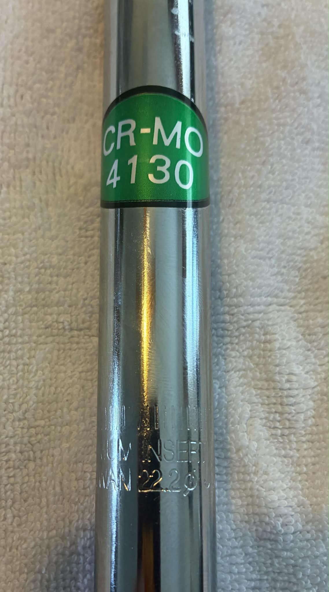 Chromoly Lay Back Seat Post CHROME 22.2 mm