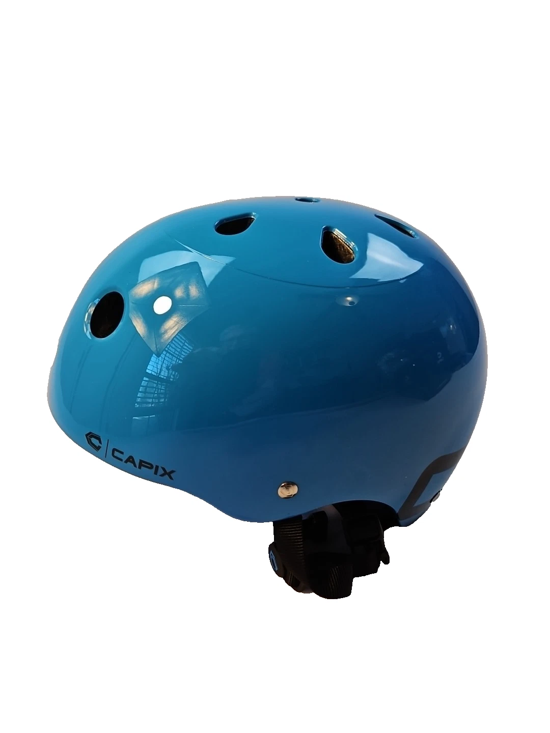 Capix Basher GLOSS BLUE Mens Helmet L/XL