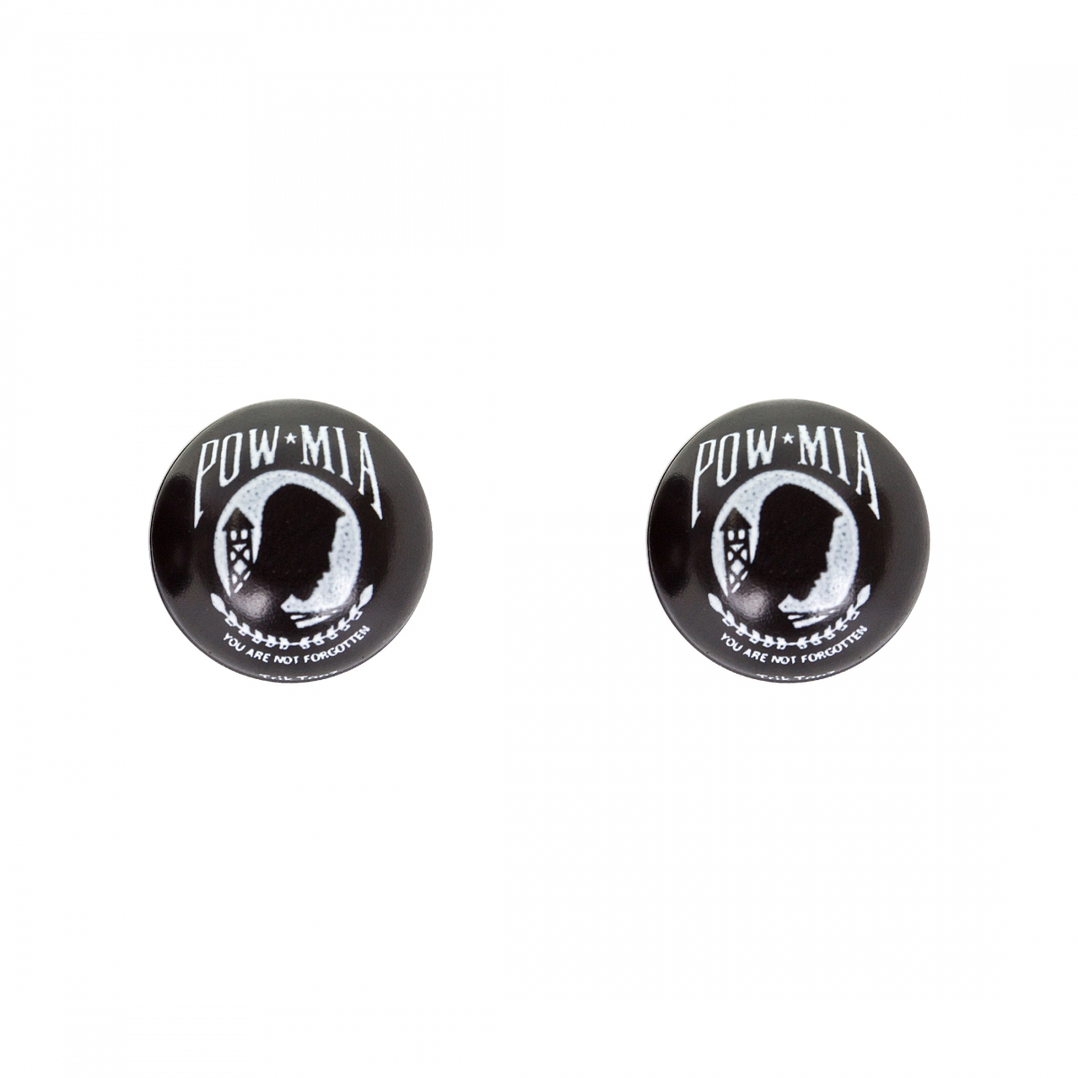 POW Valve Caps BLACK