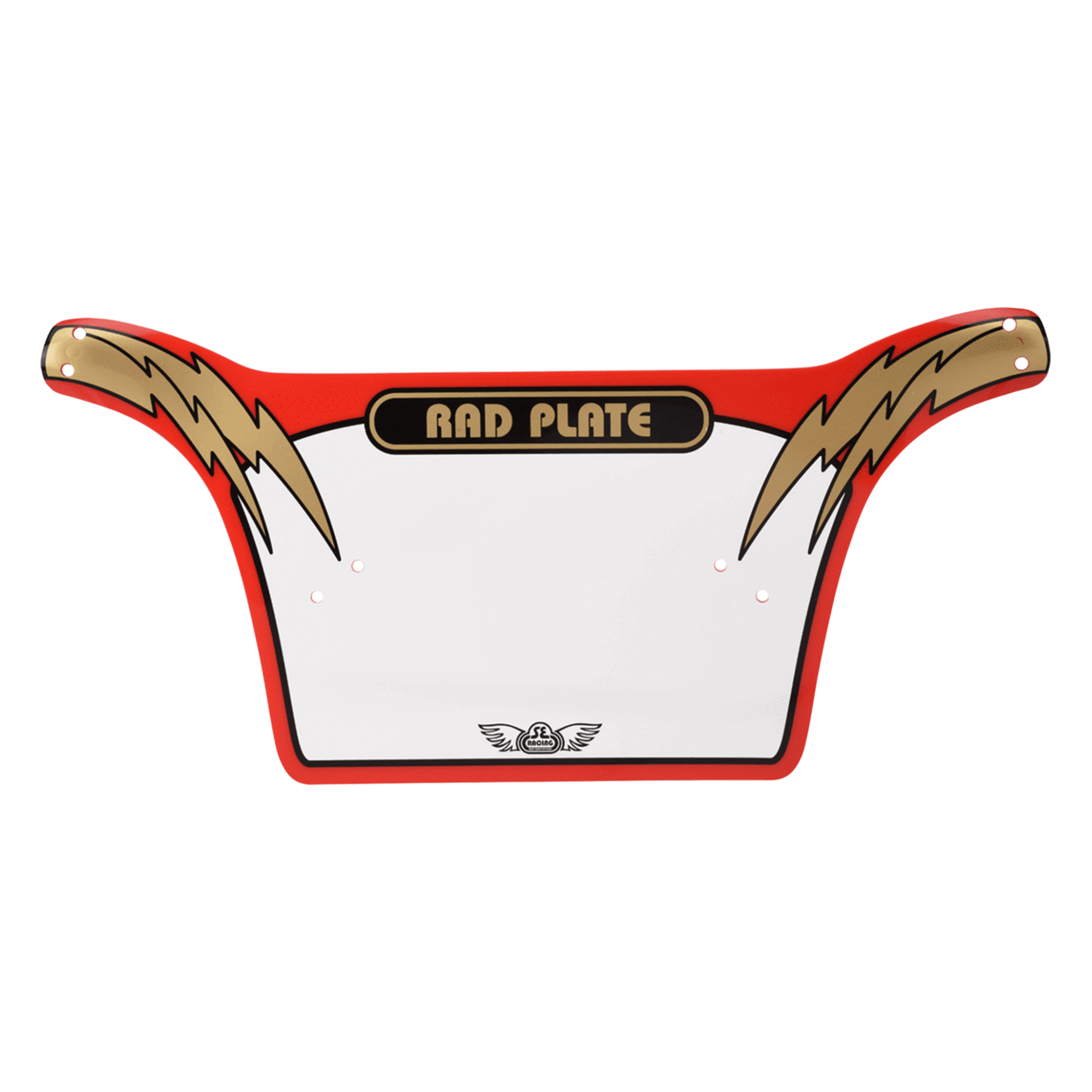 SE BMX RAD Number Plate, RED
