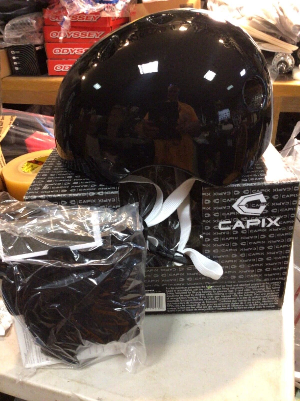 Capix SUPPRESSOR GLOSS BLACK Mens Helmet S/Med
