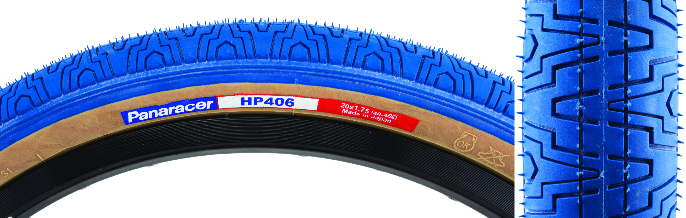 Panaracer HP406 BMX Tire Gumwall 20x 1.75 BlUE