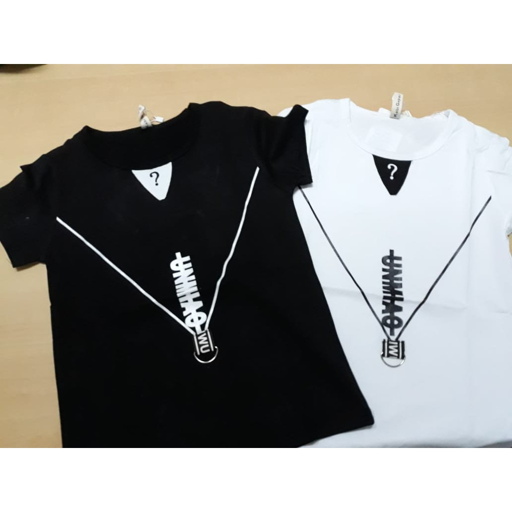 Kaos Unik Motif GUESS Kalung