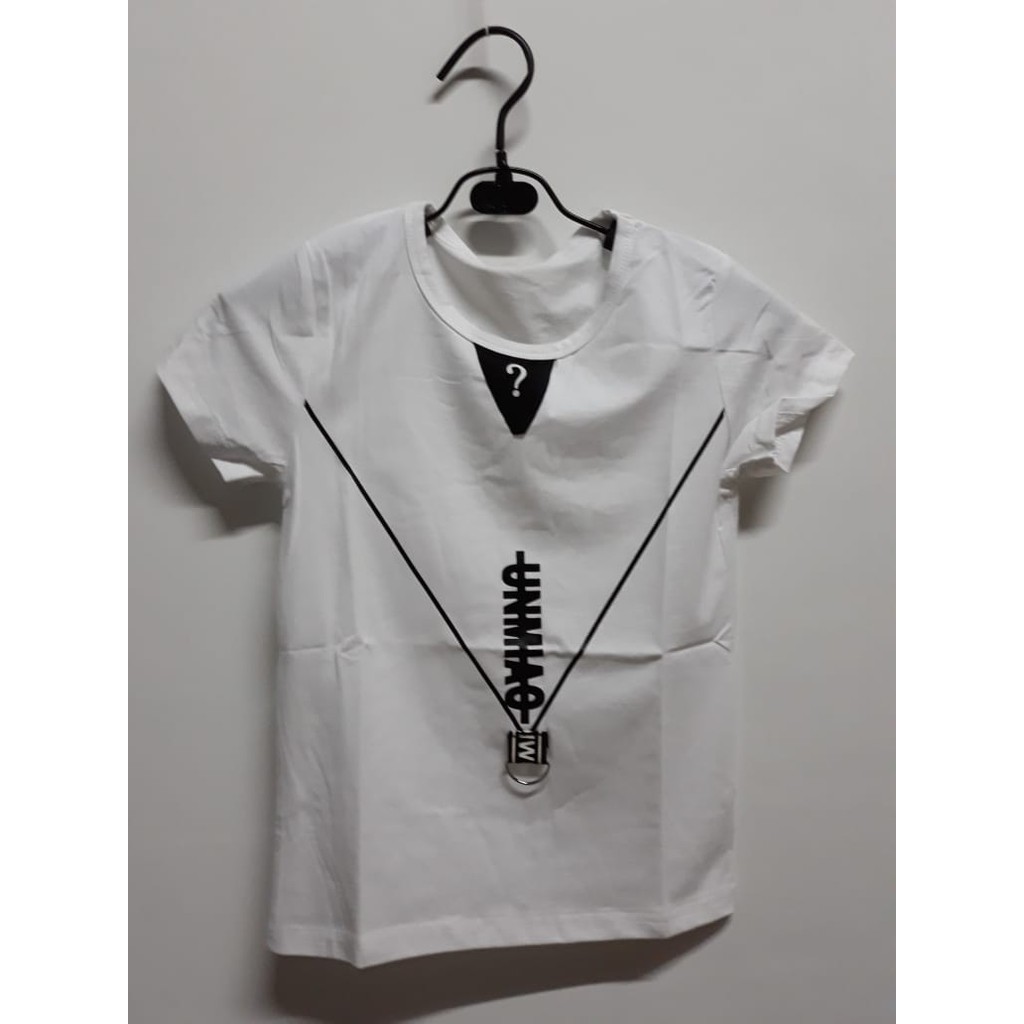 Kaos Unik Motif GUESS Kalung