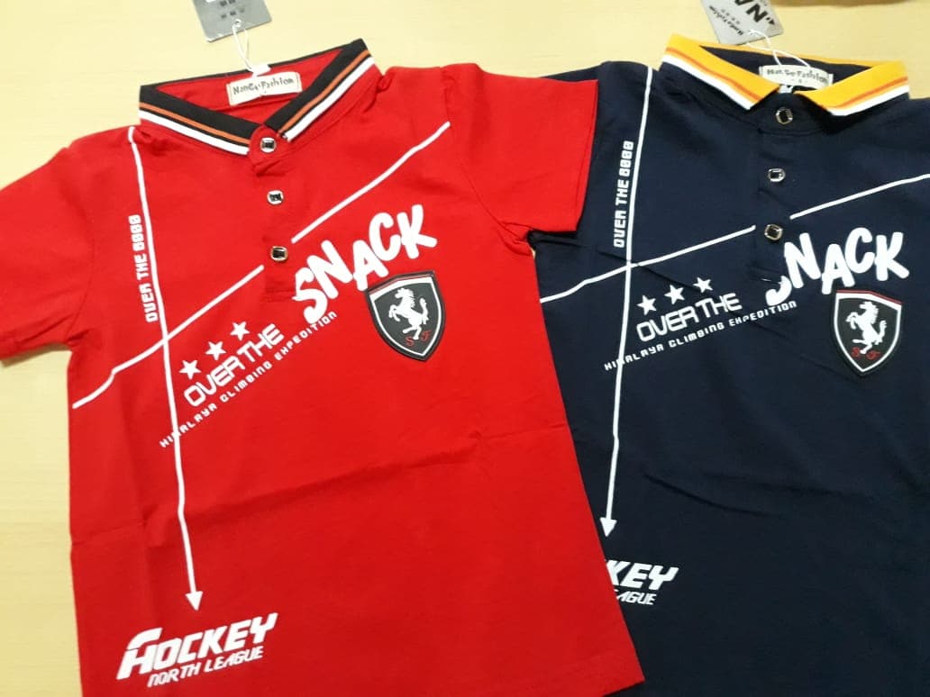 Kaos Polo Anak Over The Snack