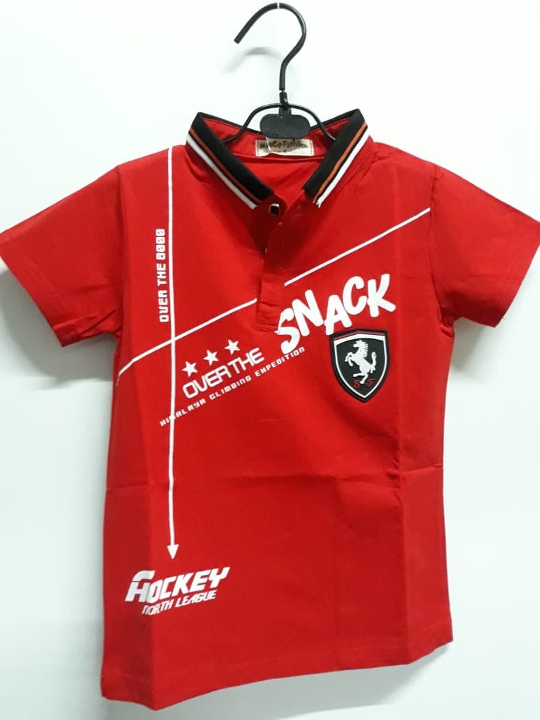 Kaos Polo Anak Over The Snack