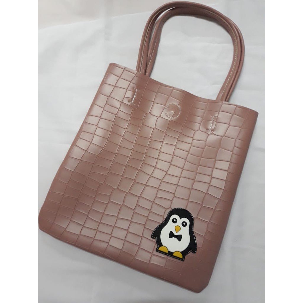 Tas Tote Motif Pinguin