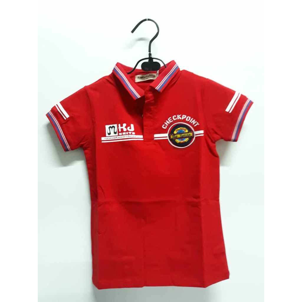 Kaos Polo Pria Lengan Pendek CHECKPOINT IMPORT KUALITAS PREMIUM