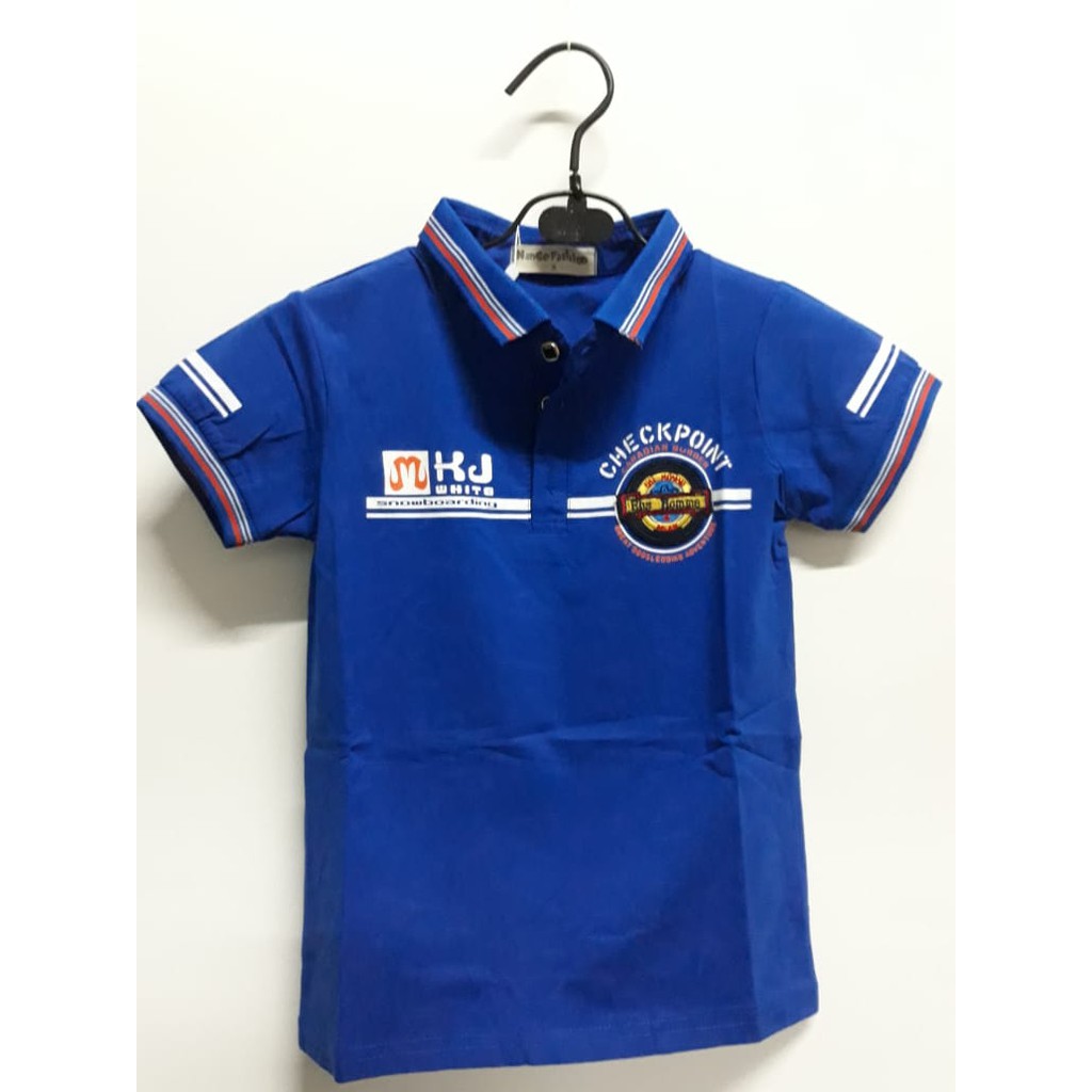 Kaos Polo Pria Lengan Pendek CHECKPOINT IMPORT KUALITAS PREMIUM