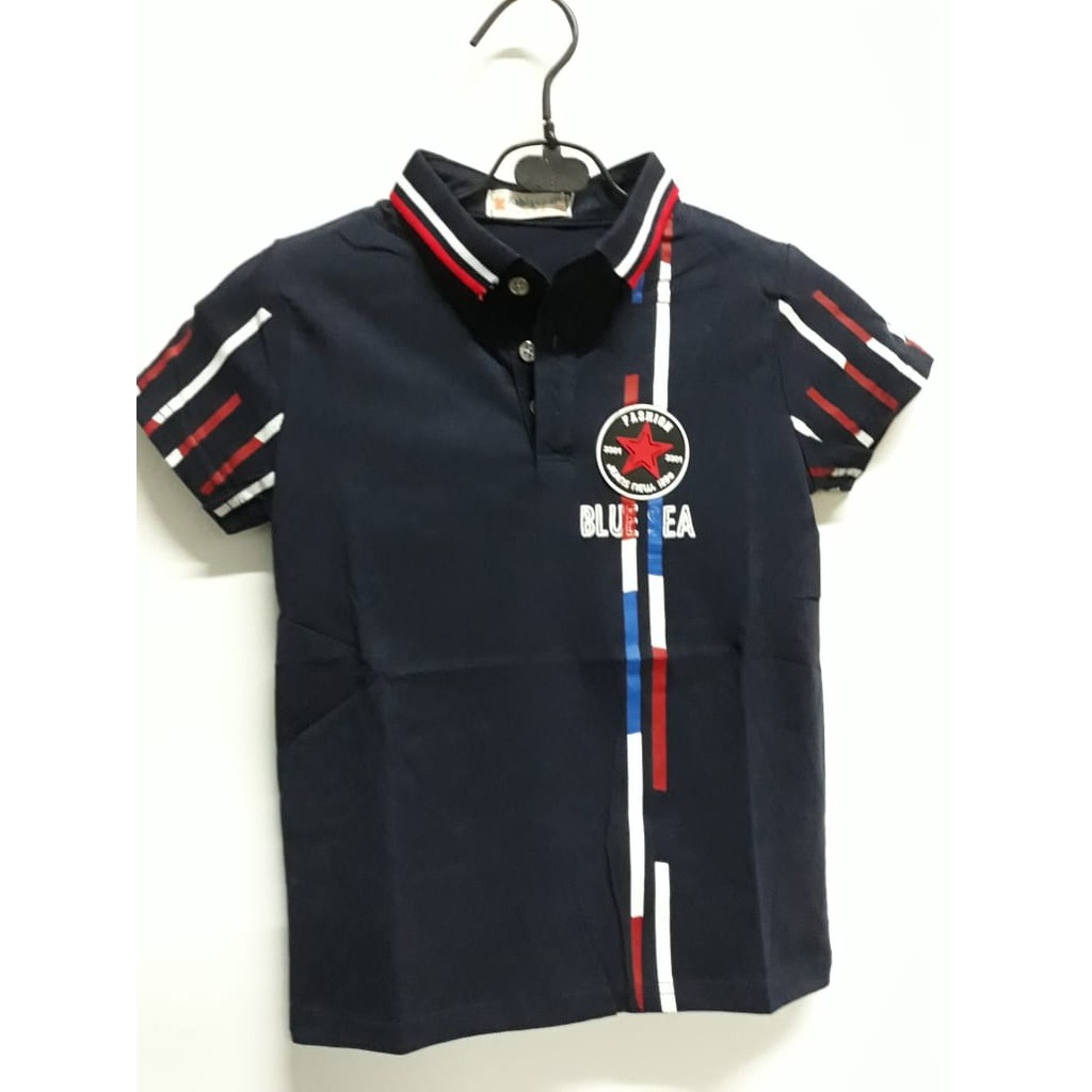 Kaos Polo Blue Sea