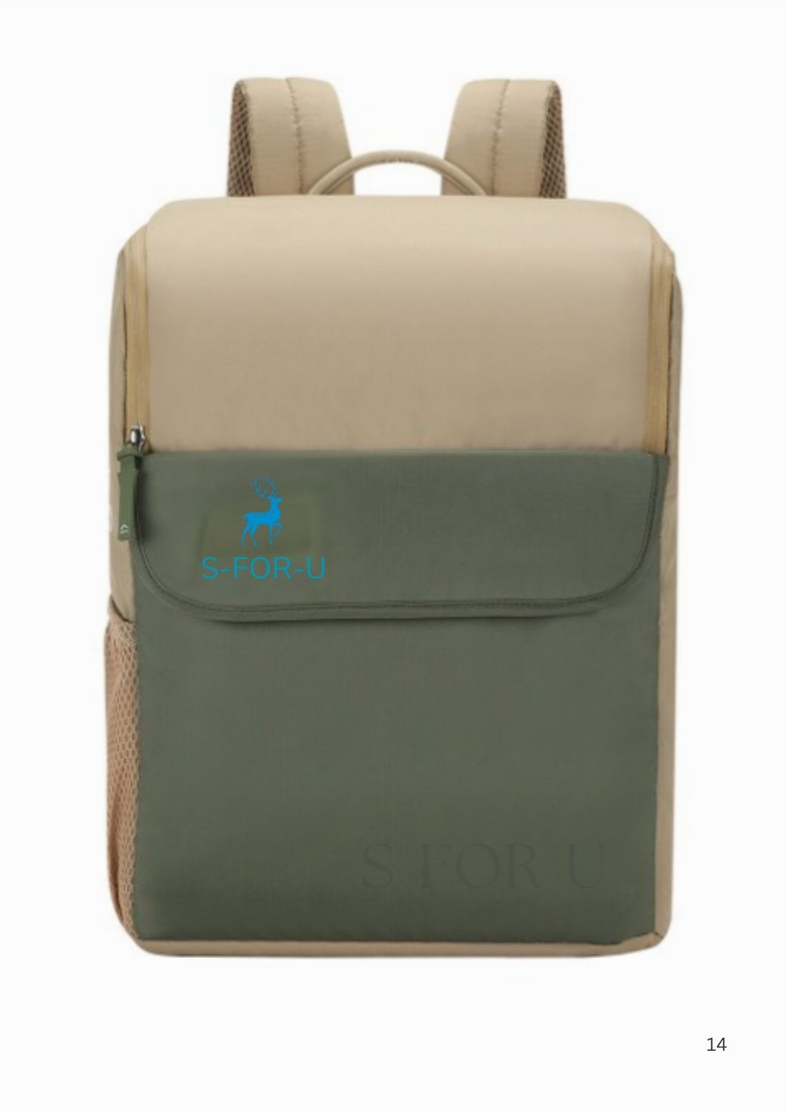 Minimalist Two-Tone Backpack