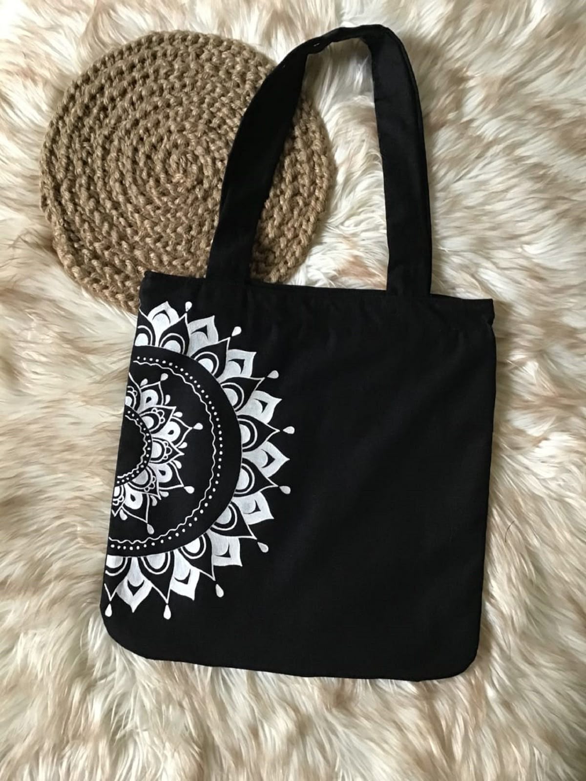 Mandala Canvas Tote Bag