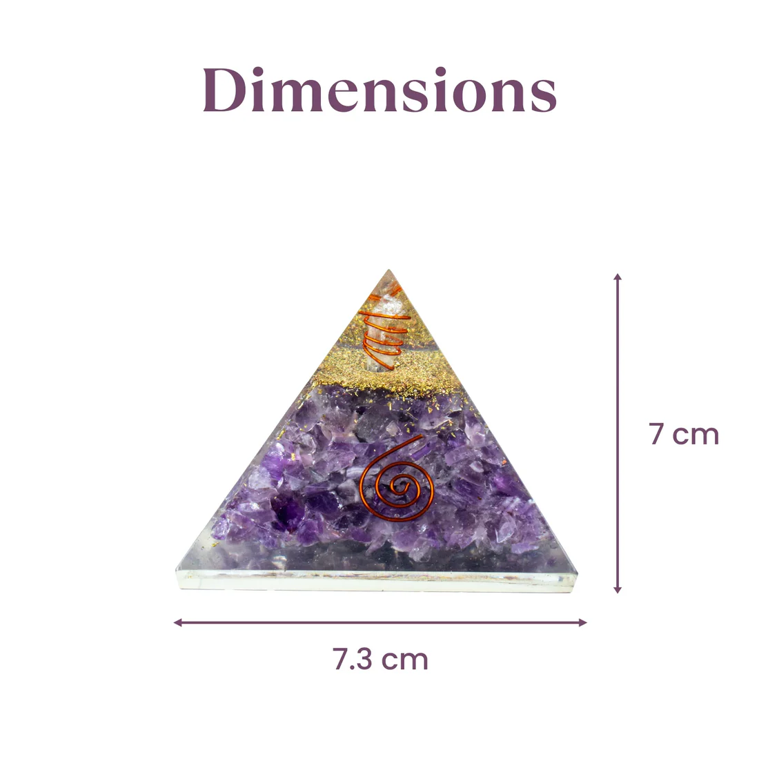 Amethyst Orgonite Pyramid