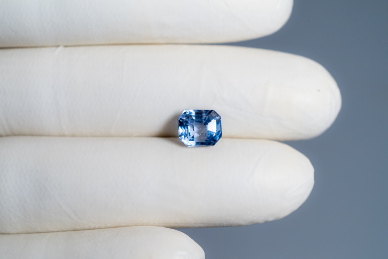 Natural Neelam Blue Sapphire 3.97 Carats (IGI Certified | Emerald Cut)
