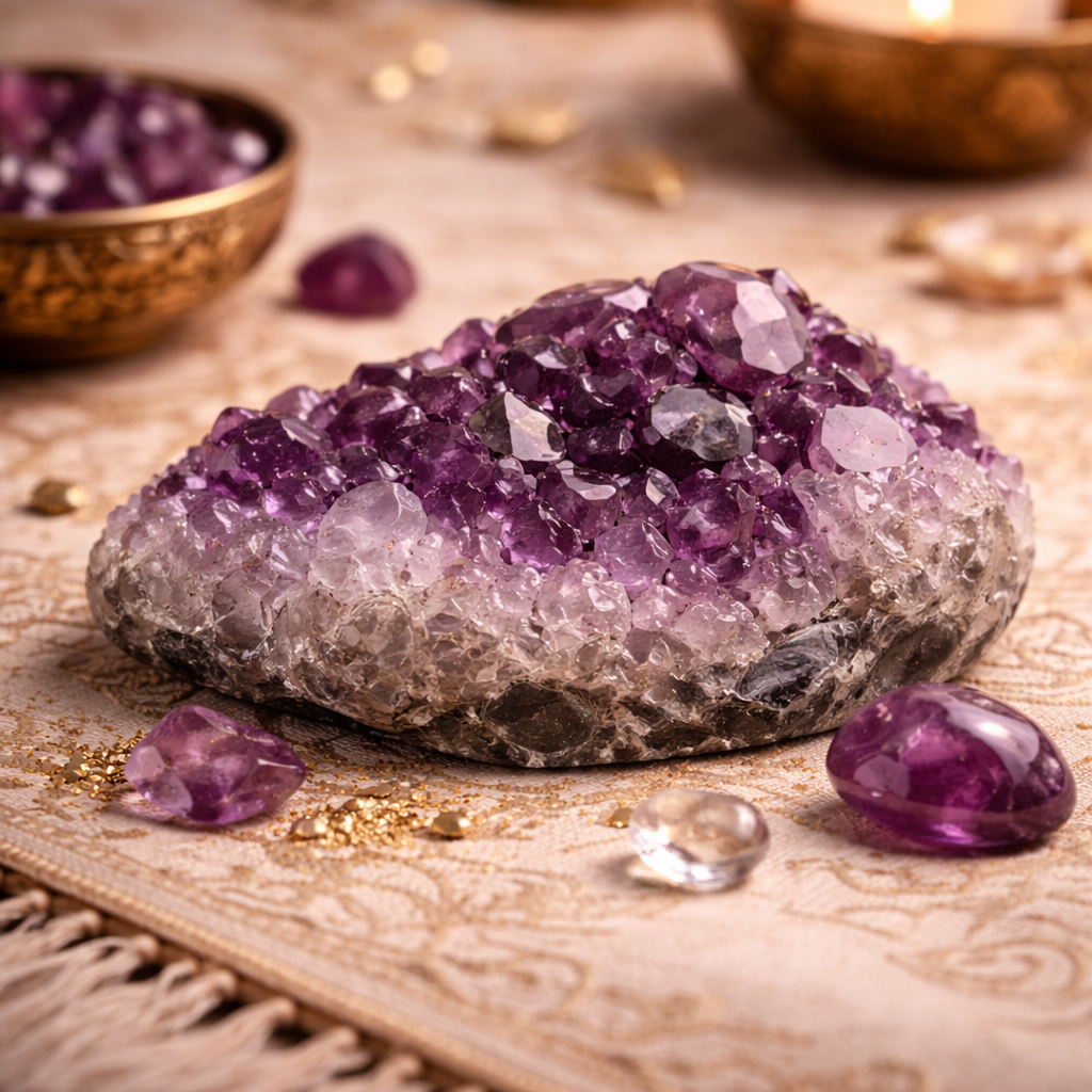 Amethyst Crystal Cluster