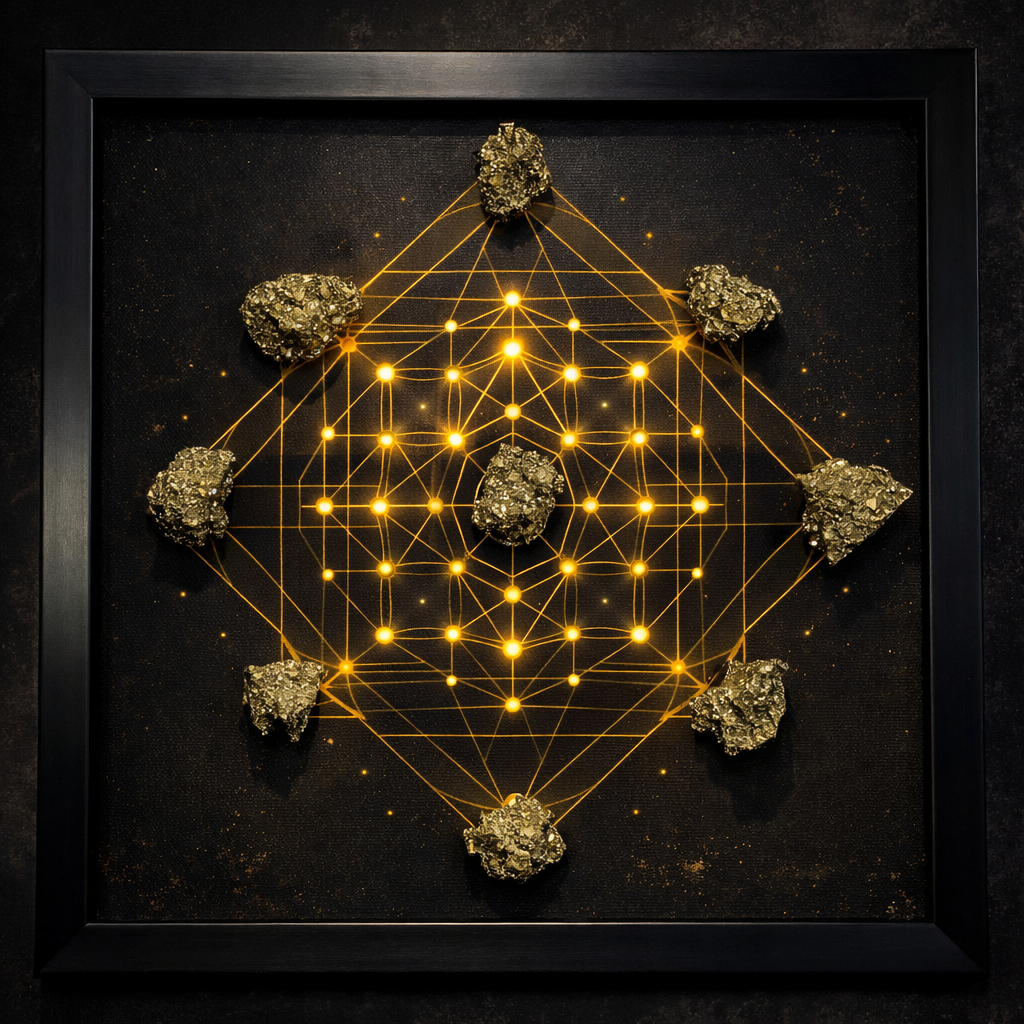 Geometric Illuminated Wall Art