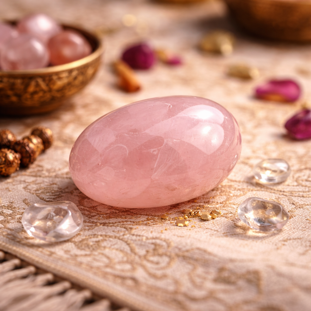 Rose Quartz Crystal Egg