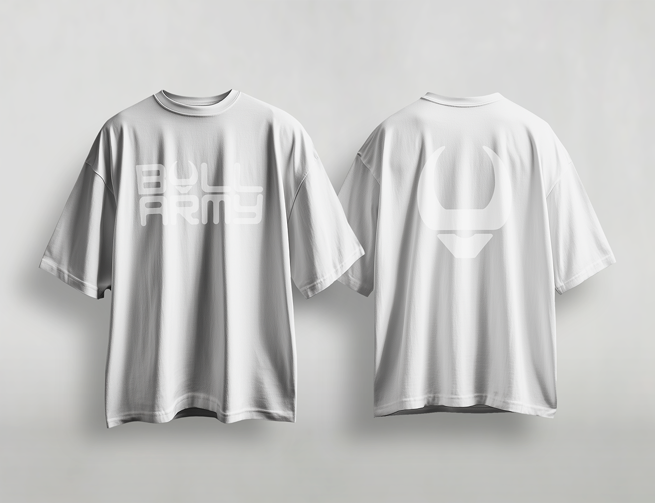 Bull Army Official Unisex Tee | White on White