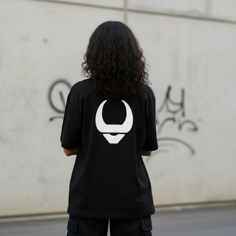 Bull Army Official Unisex Tee | White on Black