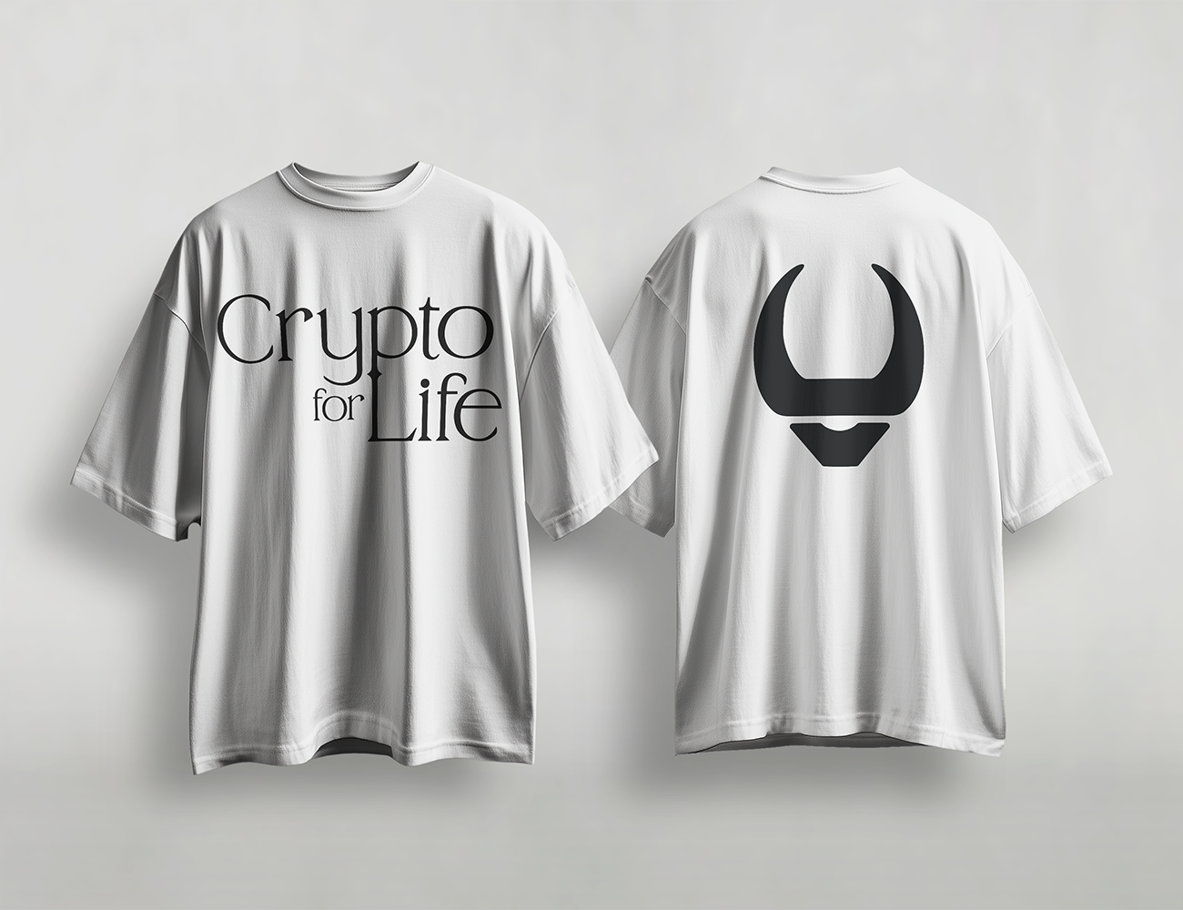 Crypto for Life Official Unisex Tee | Black on White