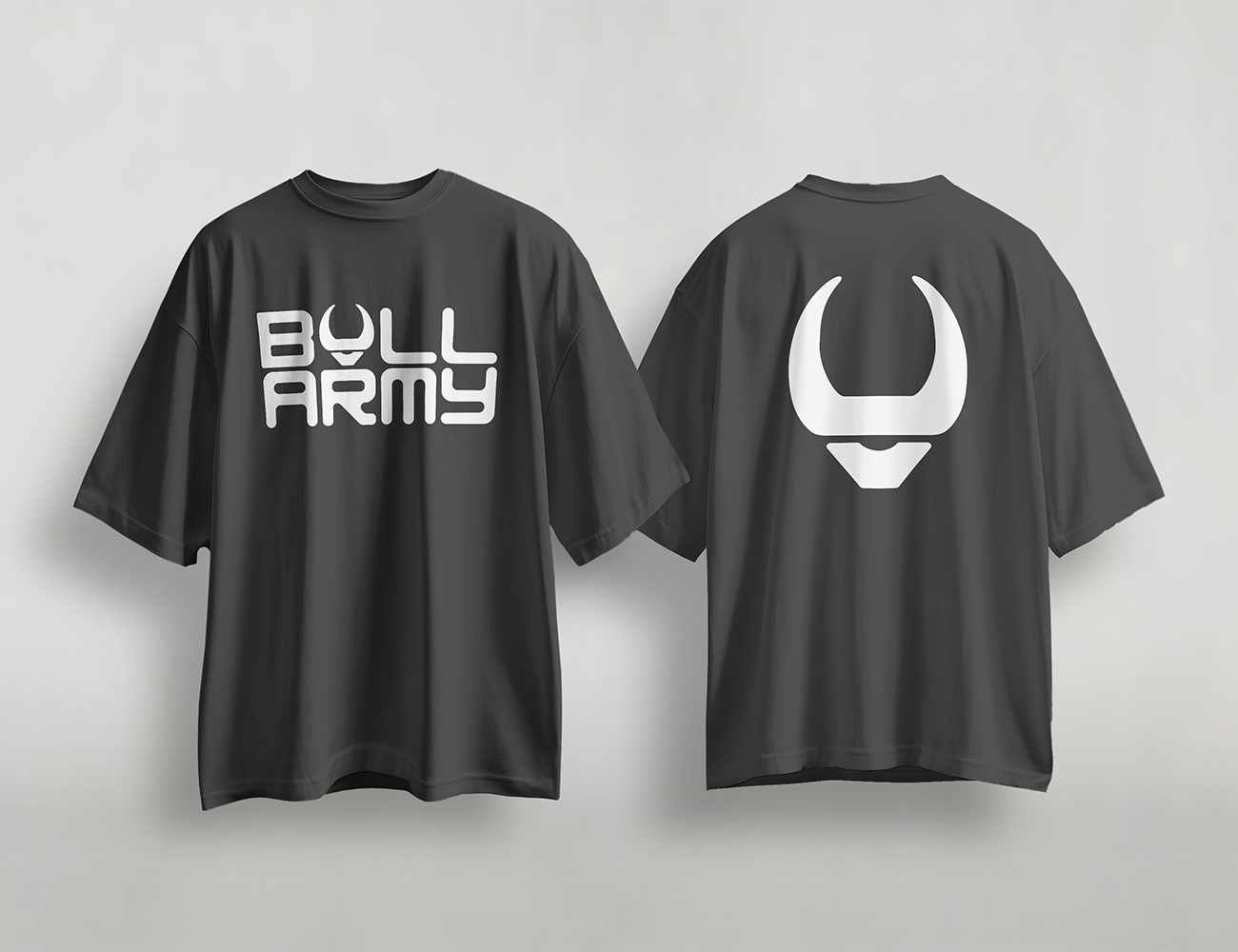 Bull Army Official Unisex Tee | White on Black