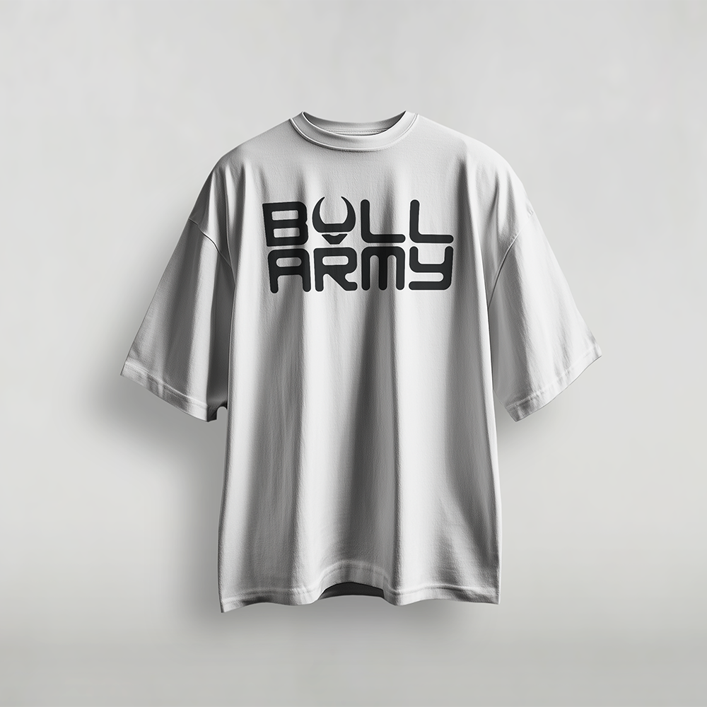 Bull Army Official Unisex Tee | Black on White