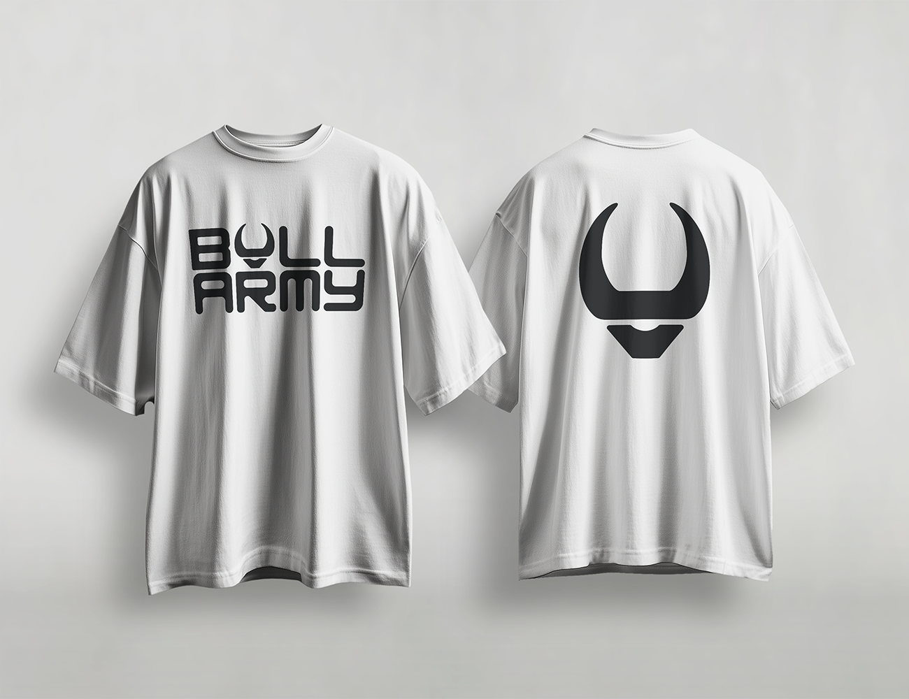 Bull Army Official Unisex Tee | Black on White