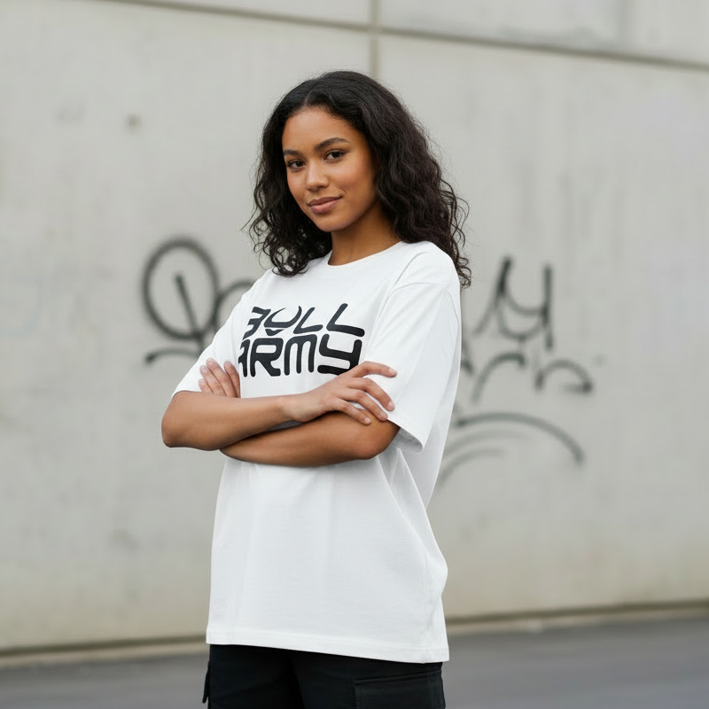 Bull Army Official Unisex Tee | Black on White